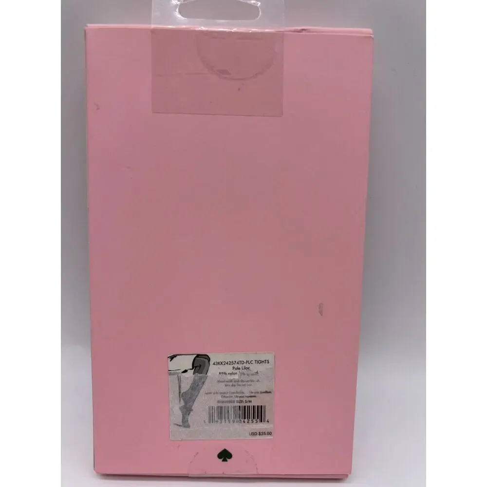 Kate Spade Tights Women's Pale Lilac Glittery Nylon Blend Size Small/Medium NIB.